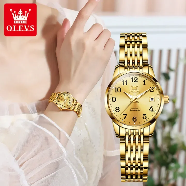 Olives watch Luxury womans - golden
