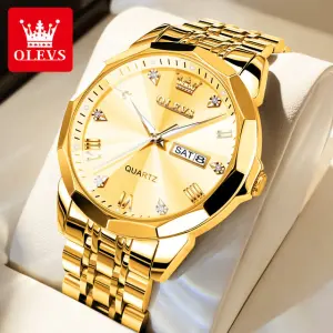 Olives watch Luxury mans - golden