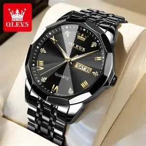 Olives watch Luxury mans- black