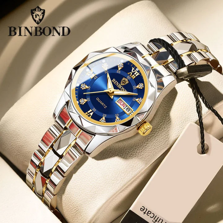 Bindbond Watch Luxury womans - Blue